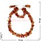 Набор:бусы, браслет, серьги из натур. камня 45 см сердолик - фото 97130
