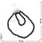 Набор 3в1 "Бусы, браслет, серьги" из черного агата (10 мм) - фото 98261