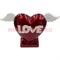Сердце Love на подставке с крыльями (DL-32) цена за 32 штуки - фото 99137