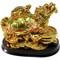Черепаха-дракон "под золото" на подставке - фото 99413