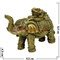Нецке, жабка на слонике (хобот вверх) 8,5 см - фото 99582