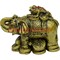 Нецке, жабка на слонике (хобот загнут) 7,5 см - фото 99597